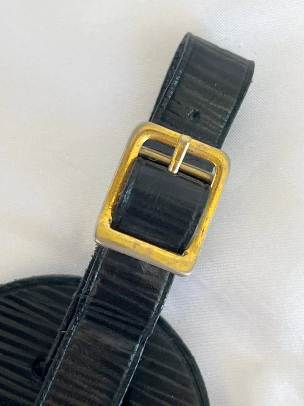 LOUIS VUITTON  Epi Luggage Tag Black EUC